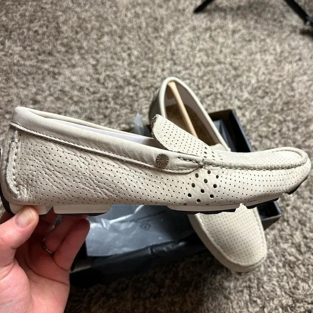 UGG Men’s Bel-Air Venetian Perf Driving Loafers size 7